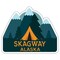 Skagway Alaska Souvenir Decorative Stickers (Choose Theme And Size)